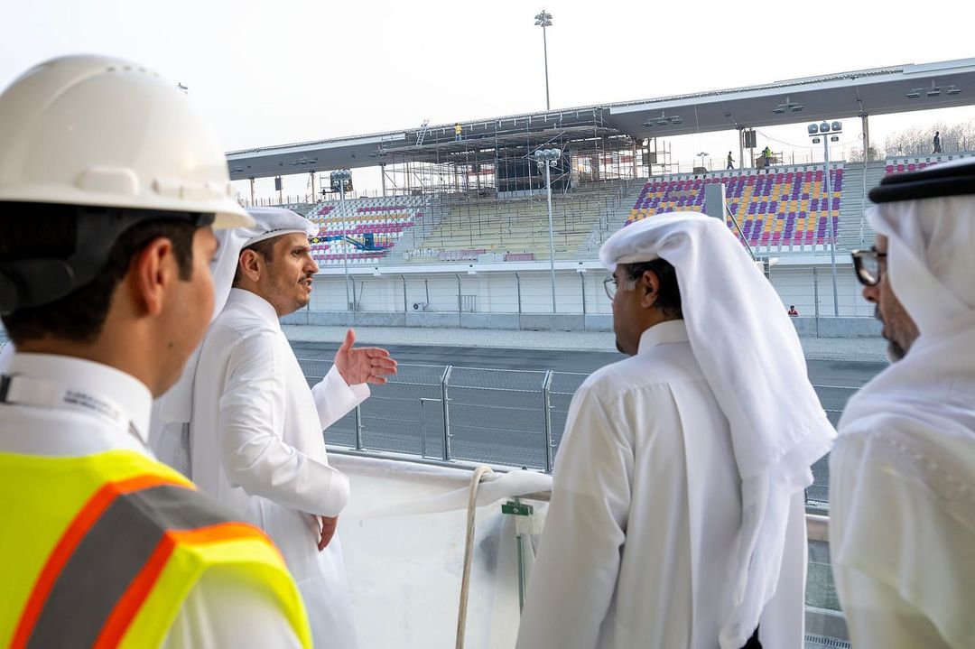The Prime Minister and Minister of Foreign Affairs, H.E Sheikh Mohammed bin Abdulrahman Al-Thani, visited Lusail International Circuit