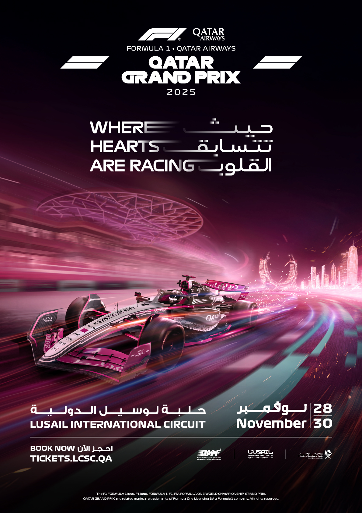 Lusail International Circuit Unveils 2025 Qatar Grand Prix Key Visual