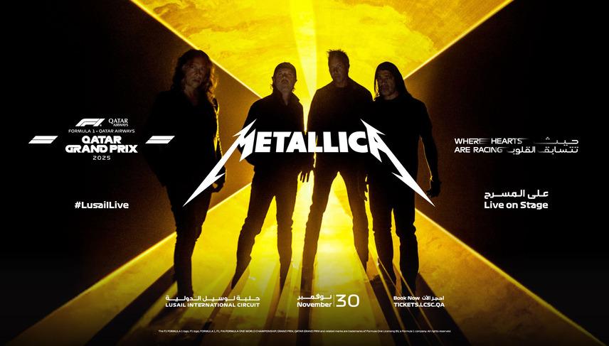 METALLICA TO IGNITE SUNDAY NIGHT AT THIS YEAR’S FORMULA 1® QATAR AIRWAYS QATAR GRAND PRIX 2025
